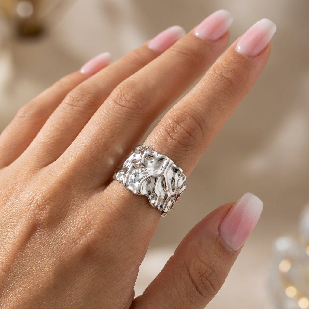 Organische Zilveren Ring