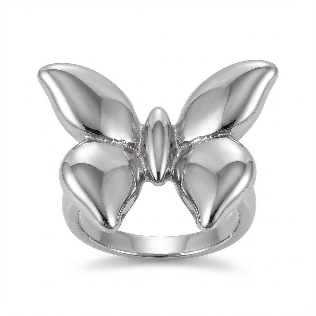 Zilveren Vlinderring