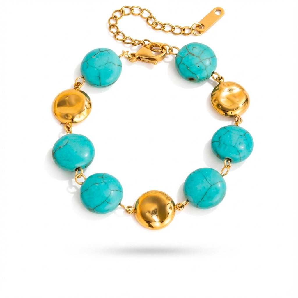 Armband Turkoois Kralen