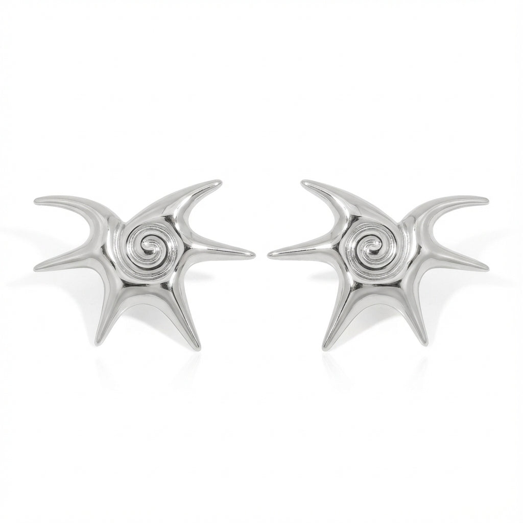 Zilveren Spiraal Oorbellen