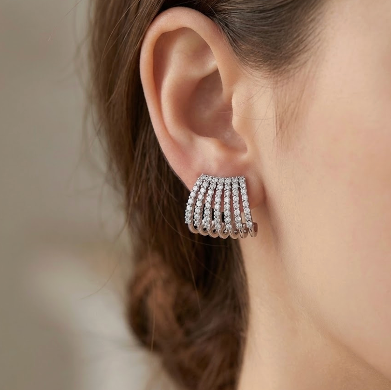 Kristallen oorbellen