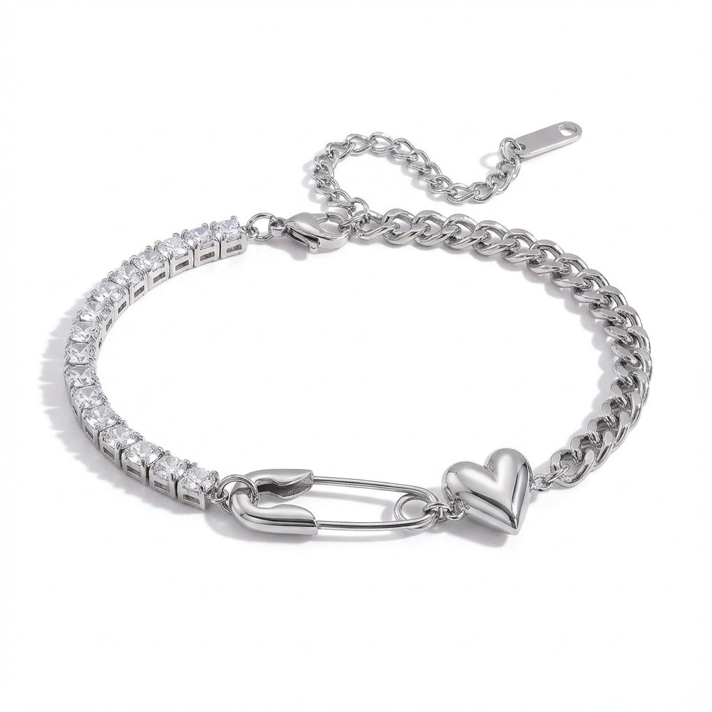 Schakelarmband met Hart